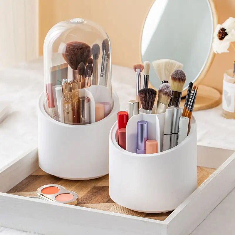 Brush Container Makeup Brush Holder Dust-proof Rotating Plastic anity SuppLipstick Eyebrow Pencil Vlies